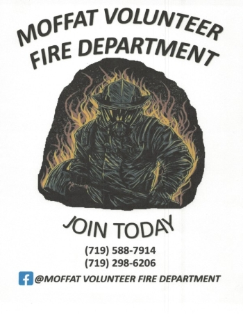 Moffat Volunteer Fire Department Flier (719) 588-7914 (719) 298-6206